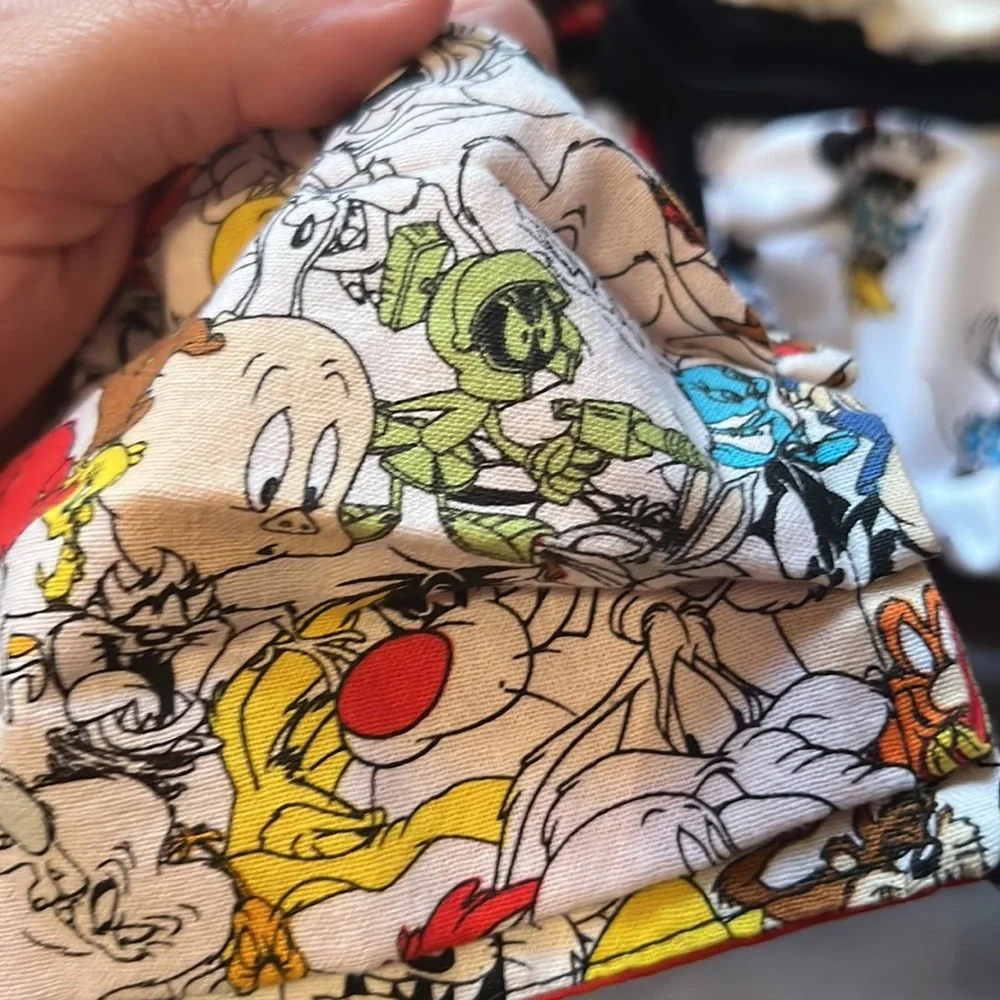 Bundle of 5 Women’s Disney Minnie Mouse & WB Looney Toons Face Masks